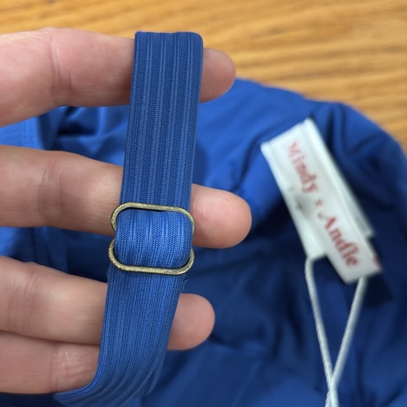 Andie The Marco One Piece Rib Swimsuit Mazarine Blue Size S NWT - Picture 5 of 9